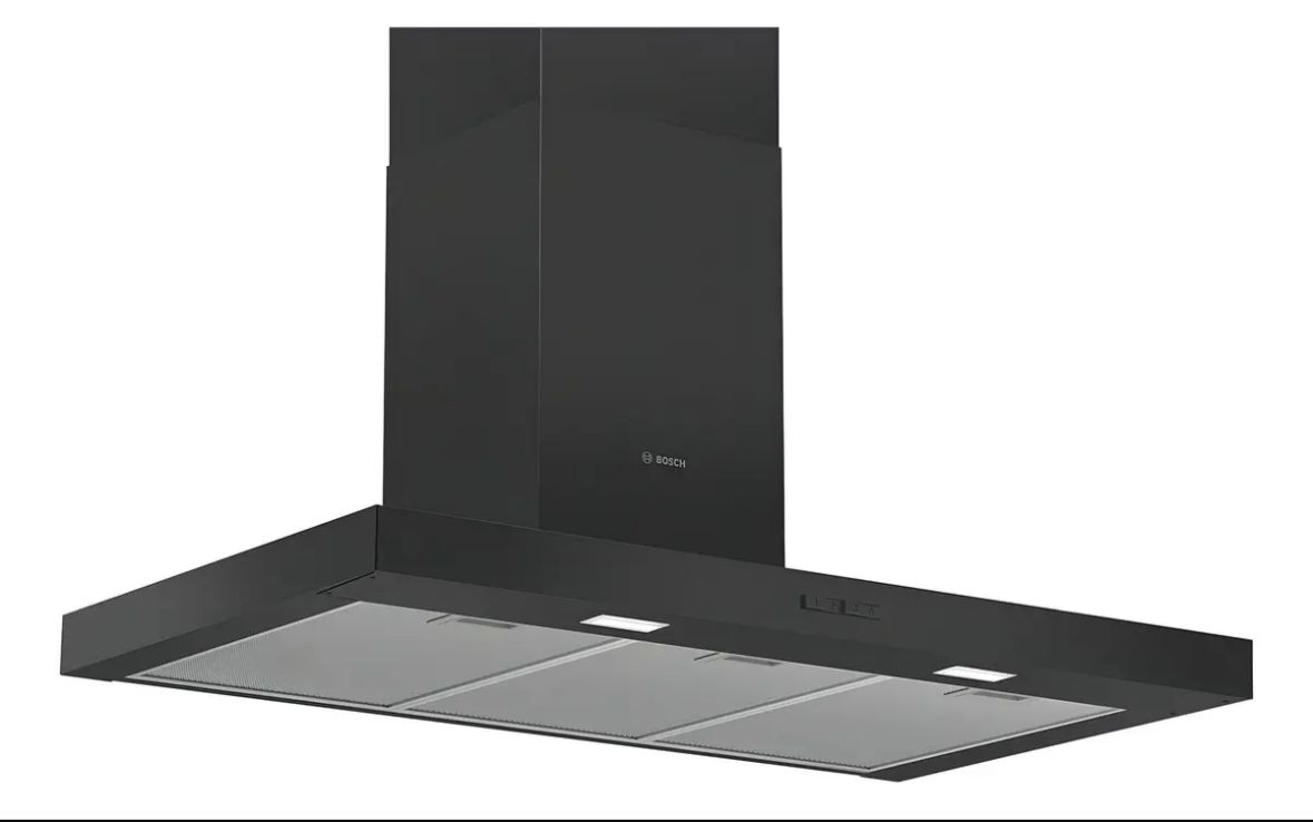 Campana Bosch de pared color negro 90cm DWB96BC60 segunda vista