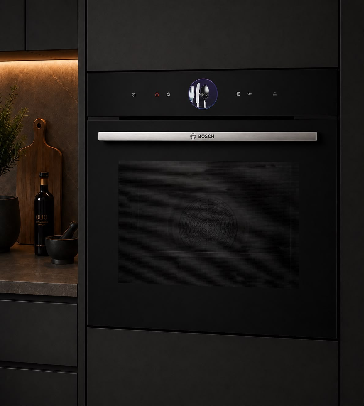 Horno empotrable Bosch Serie 8 con Vapor y Air Fry HRG7361B1